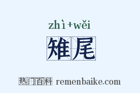 雉尾是什么意思的图片